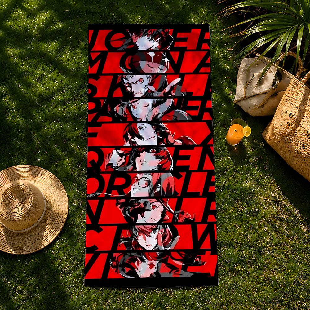 Game P-Persona Towel Beach Towel, Quick Drying Absorbent Bath Towel For Swim,Gym,Camping,Outdoor Hot