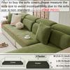 Jacquard Sofa Seat Cushion Cover Thicken Sofa Cover Sofa Slipcover Stretch Sofa Cover Pets Kid Furniture Protector For Home