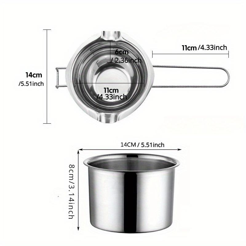 2ks/sada 13.53oz Sada na výrobu svíček: DIY Hrnečky na tavení vosku na čokoládu, cukroví, mýdlo - Kovové řemeslné nástroje a potřeby