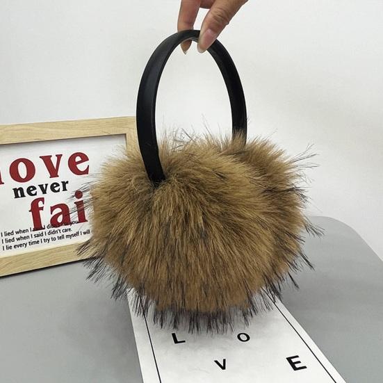 Earmuffs Faux Mink Fur Oversized Fit Soft Thick Fluffy Warm Ear Warmers Fall Winter Outdoor Activities Ear Muffs