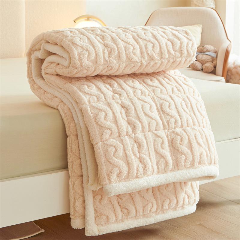 Winter Verdickte Taft Samt Matratzenauflage - Weiche Milch Samt Bettwäsche für Wohnheim, Einzel- oder Doppelbett