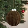 Háčkované koule Vánoční ozdoby Ručně pletené koule Ozdoby na vánoční stromek Rustikální závěsná dekorace pro zimní svátky Domácí dekorace