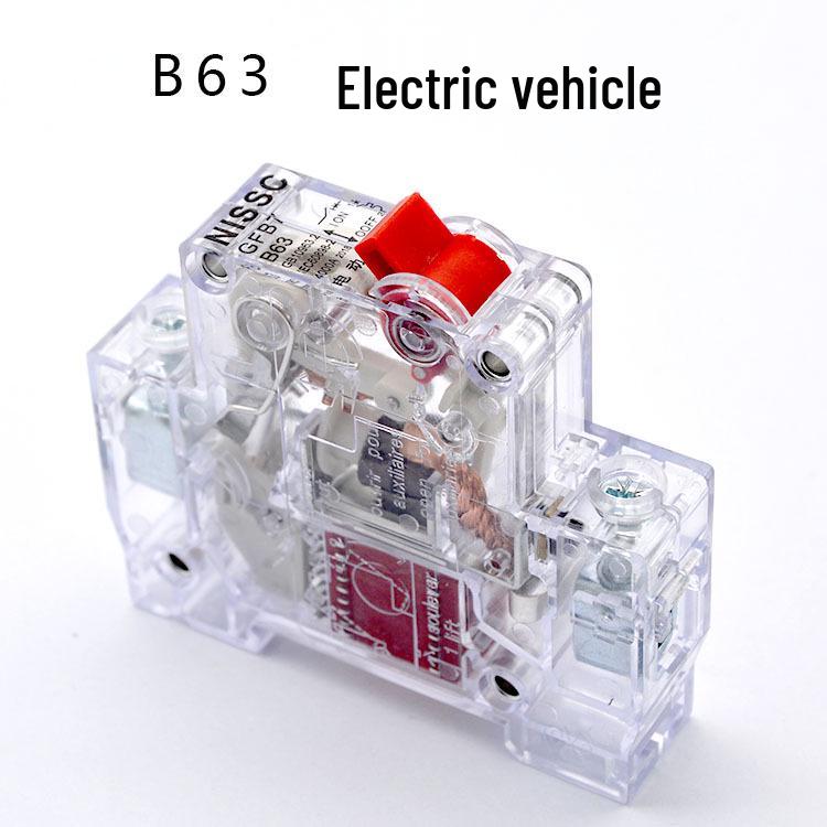 Electric Vehicle Air Switch B63A MCB with Residual Current Circuit Breaker for 48V/60V/72V.