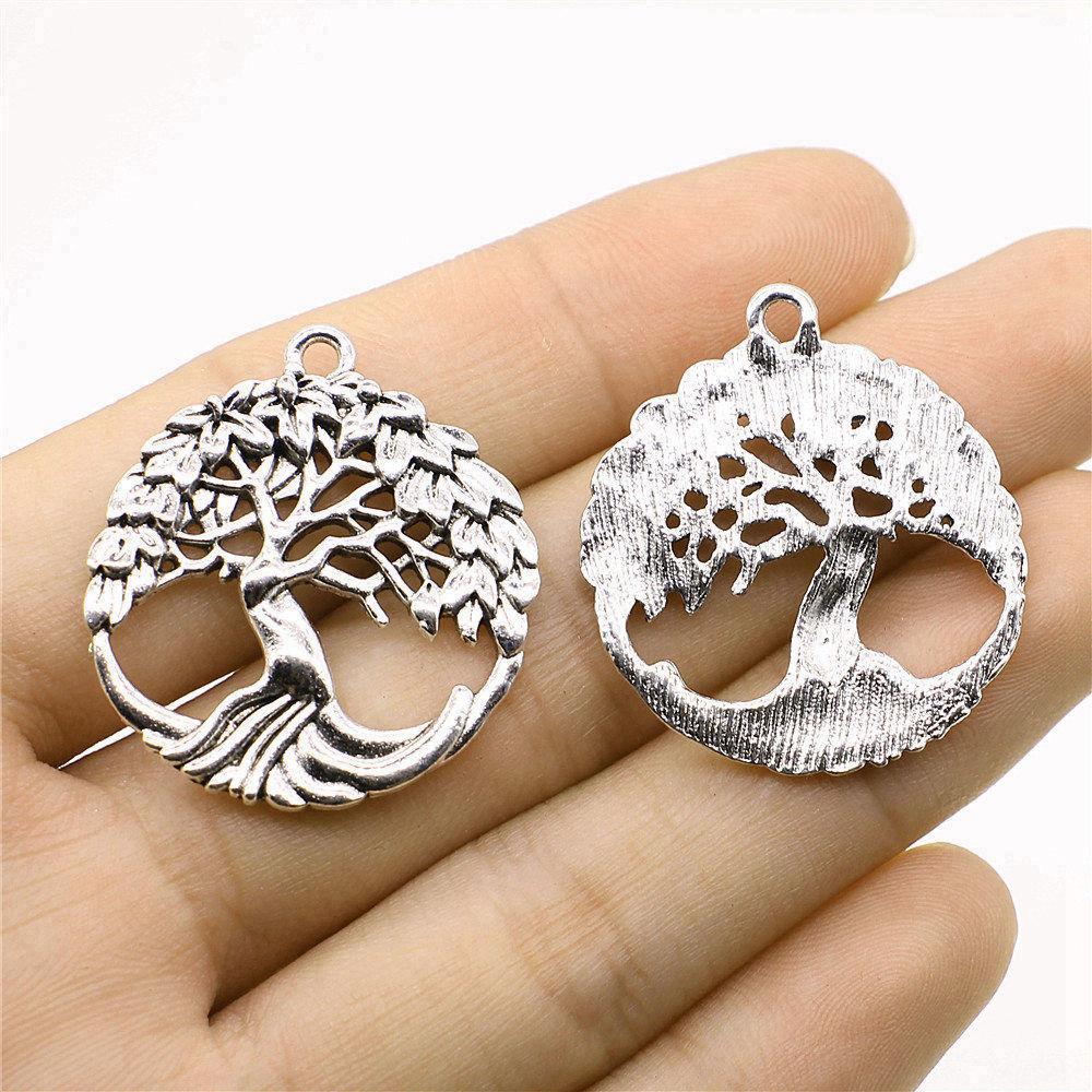 Charms Big Tree Of Life Pendants Wedding Jewelry Findings QC017