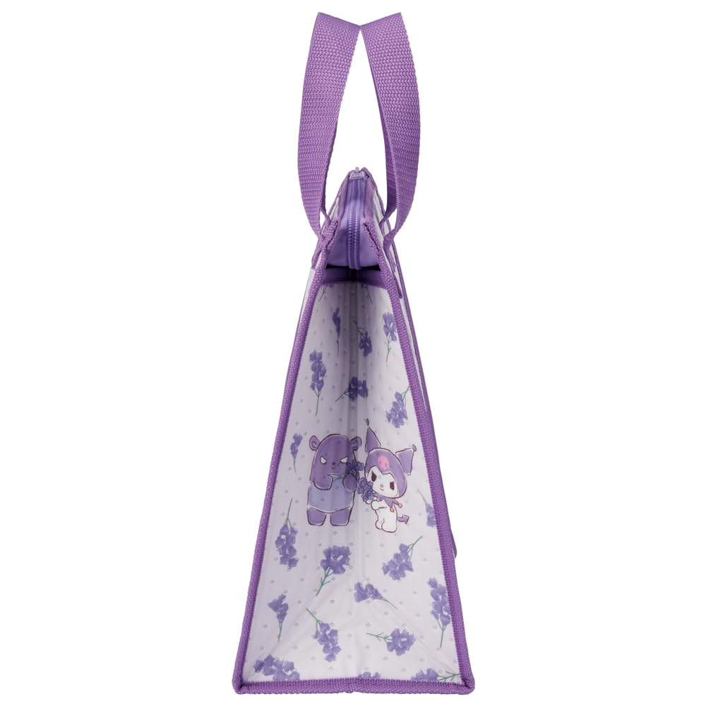 Skater Lunch x Sanrio Kuromi Flower Wreath Bag, Non-Woven Fabric, Insulated, 26.5 27cm, Design, FBC1-A