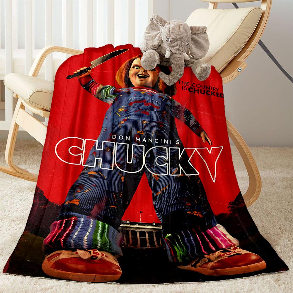 Chucky'S Bloody Knife Blanket Multi-purposeBlanket Cozy Suitable Couch Office Bed Picnics Unique Gift for Family Y70