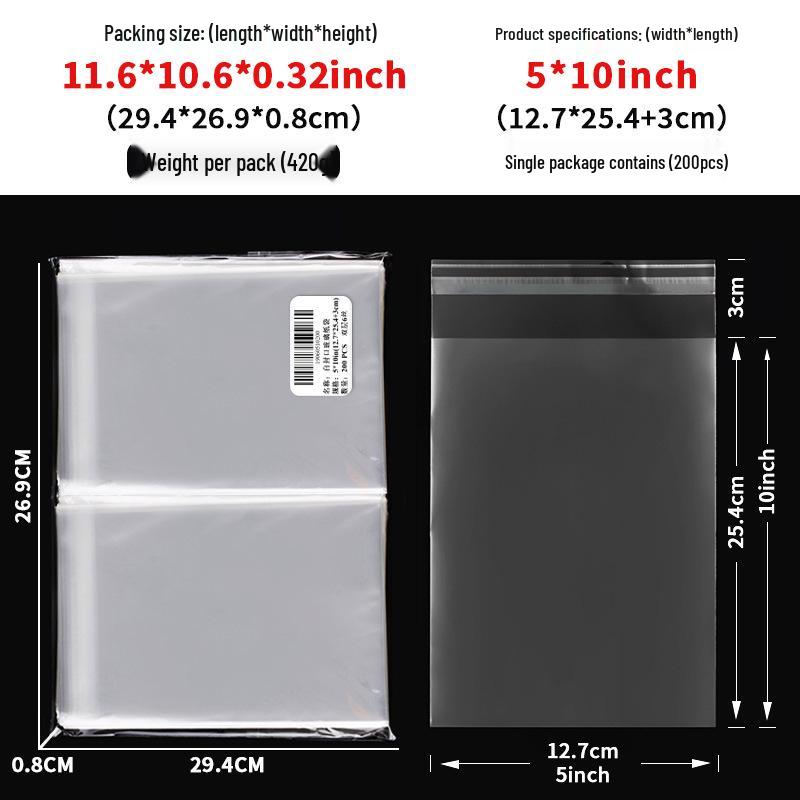 Clear Self-Adhesive OPP Bag for Candy, Snack, or Bread Packaging