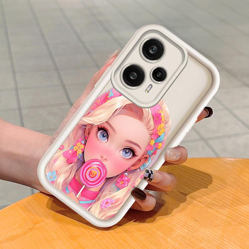 

Мягкий силиконовый квадратный чехол с рисунком лестницы для телефона, полное покрытие, противоударный защитный резиновый чехол для камеры для Xiaomi Redmi Xiaomi Poco C65 белый