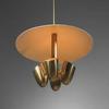 Mid Century Italian Sputnik Chandelier 1950s Modern Raw Brass 4-Light Pendant Ceiling Fixture Kalmar Italian Dining Modern Brass Chandelier