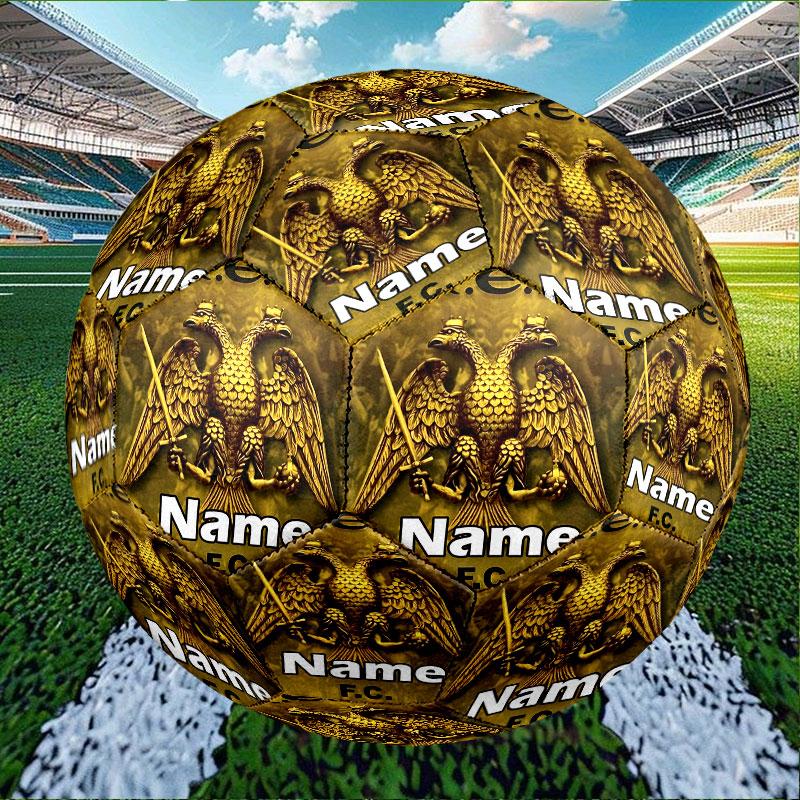Custom Name Personalized AEK Athens FC Print Size 5 Soccer Ball Training & Match Football, for Team, Kicking, Gift for Football Enthusiasts