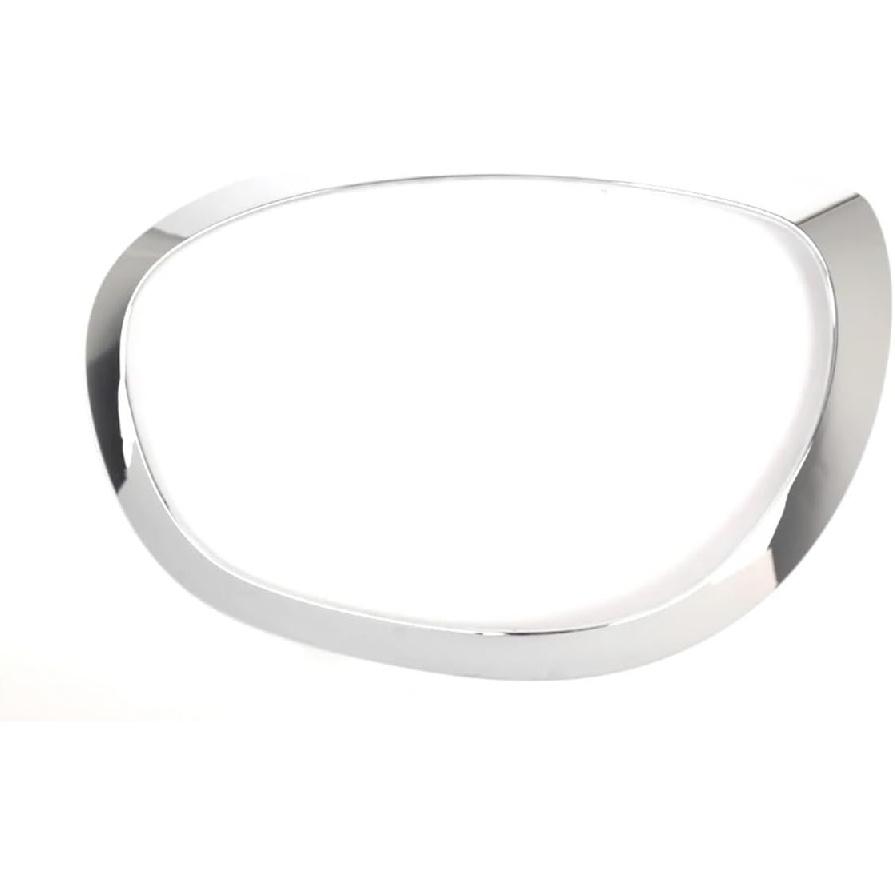 Compatible For BMW Mini Cooper Countryman F60 2017-2021 Chrome Headlight Ring Bezel Trim Surround Cover Left Right 51137388117 51137388118(1Pair)