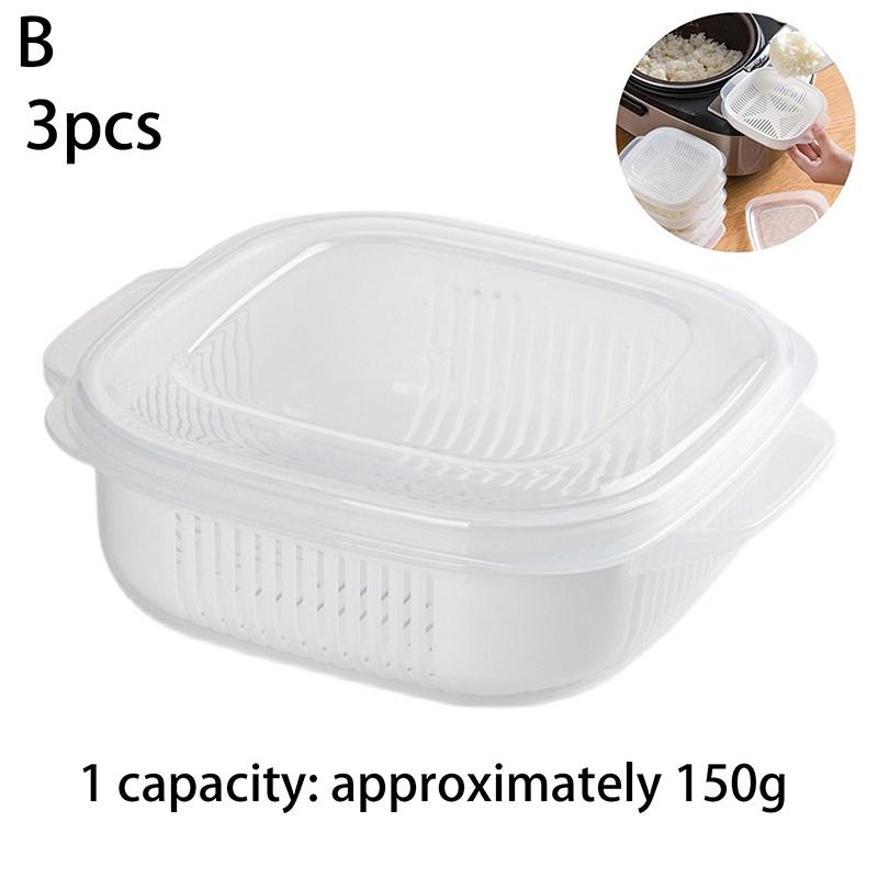 1/3/5-Piece Disposable Rice Meal Prep Containers with Lids - Microwave & Freezer Safe.Single Serve Portion Containers for Office Lunch & Bulk Storage