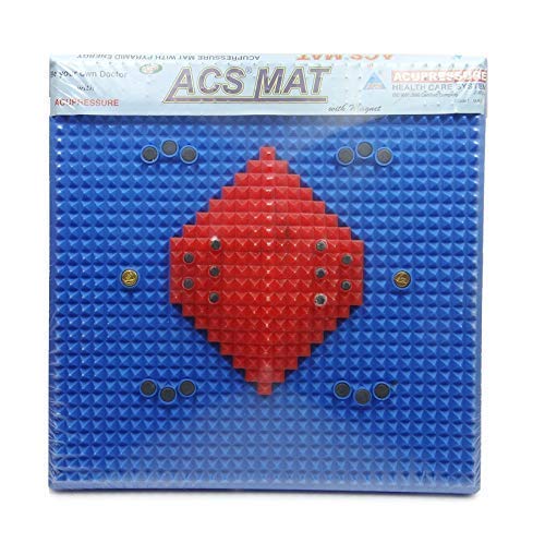 AHCS Acupressure Reflexology Magnetic Pyramidal Therapy Foot Mat, Karela Key Chain