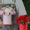 3Pcs Flower Packaging Box Set Round Flower Box Elegant DIY Box for Valentine's Day Wedding Decoration