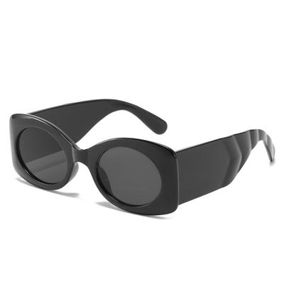 Oval Sunglasses, Trendy Personality Wide-Leg Glasses, Versatile Jelly Sunglasses For Women
