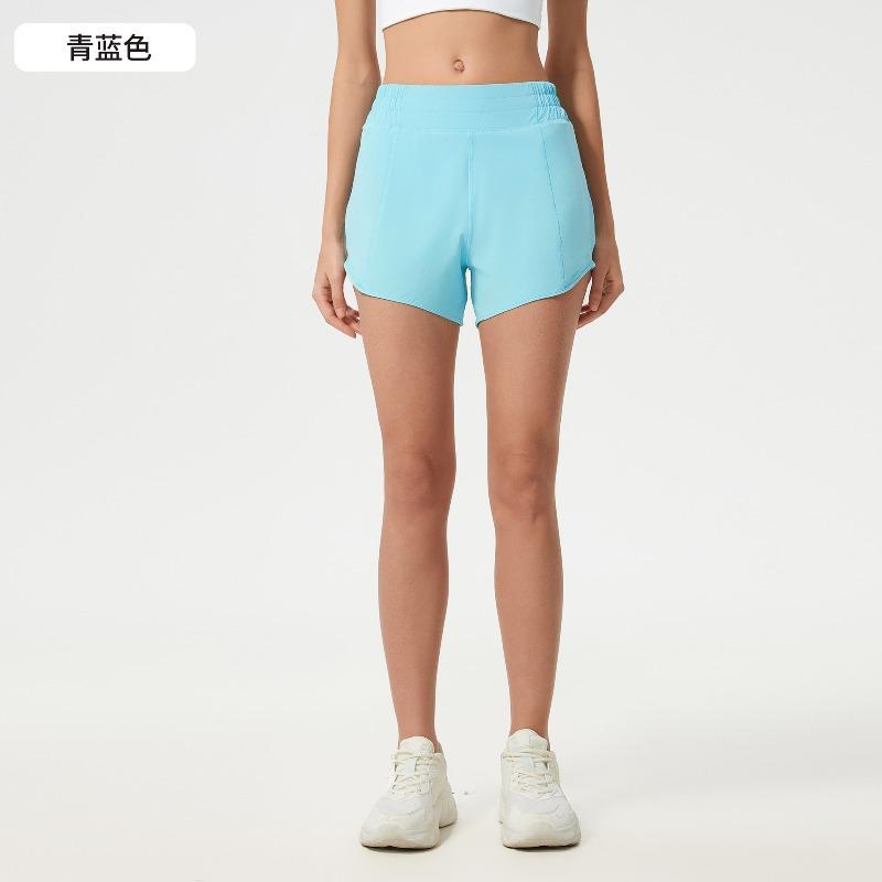 Loose quick-drying sports shorts women's summer lined running training fitness pants high-waisted yoga shorts