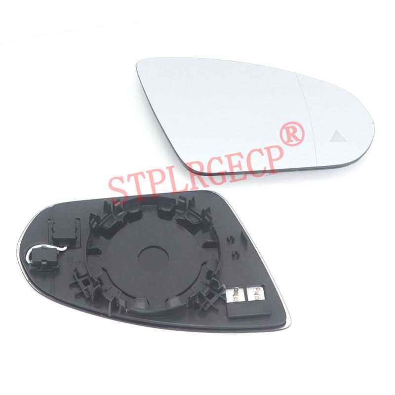 Car Clear Heated Mirror Glass with Blind Spot Warning Light for Mercedes-Benz A CLA W177 V177 C118 X118 -Present LH RH