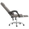 Office Chair with Massage Function Taupe Fabric
