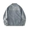 Autumn Retro Design Printed Denim Jacket - Unisex Loose-Fit Fashion Top
