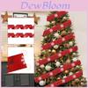 Festive Christmas Tree Decoration 2 Meter Long Reindeer Snowflake Ribbon In Bright Colors