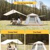 Yizhou Outdoor Quick-Setup 2-in-1 Camping Tarp Tent