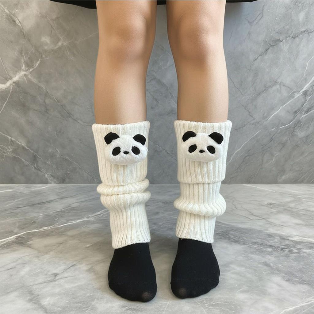 Nonslip Ribbed Socks Stacked Design Practical Polyester Leg Warmers For Jfashion Enthusiasts And Daily Wear