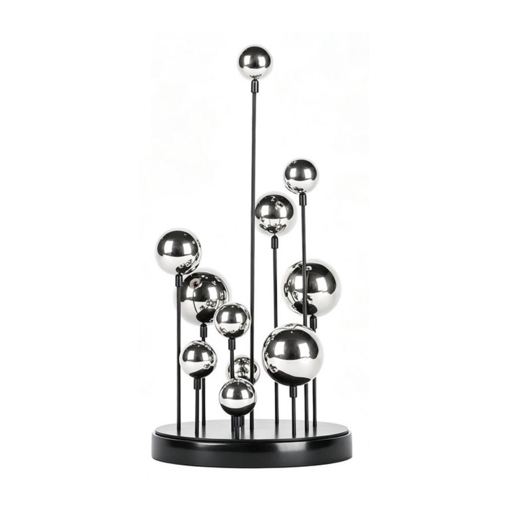 Spherical Ornament Desktop Sculpture Modern BalloonCluster Metal Contemporary Centerpiece