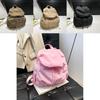 Solid Color Nylon Large Capacity Backpack For Women Travel And Daily Use