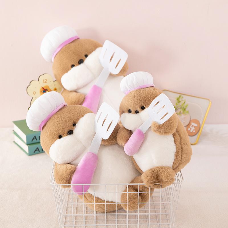 New Style Chef Seal Plush Toy Cute Seal Doll Doll Sleeping Pillow Sofa Ornaments for Girls Gifts