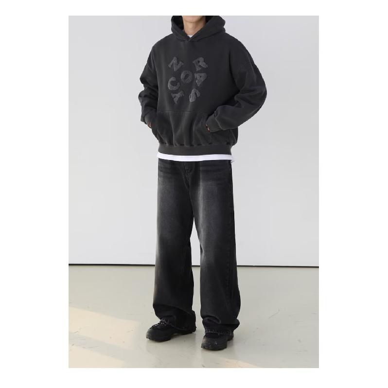 Retro Jeans Men'S Autumn New Style Explosive Street Hooligan Handsome Casual Pants For Teenagers Loose Straight Leg Wide Leg Men'S Pants