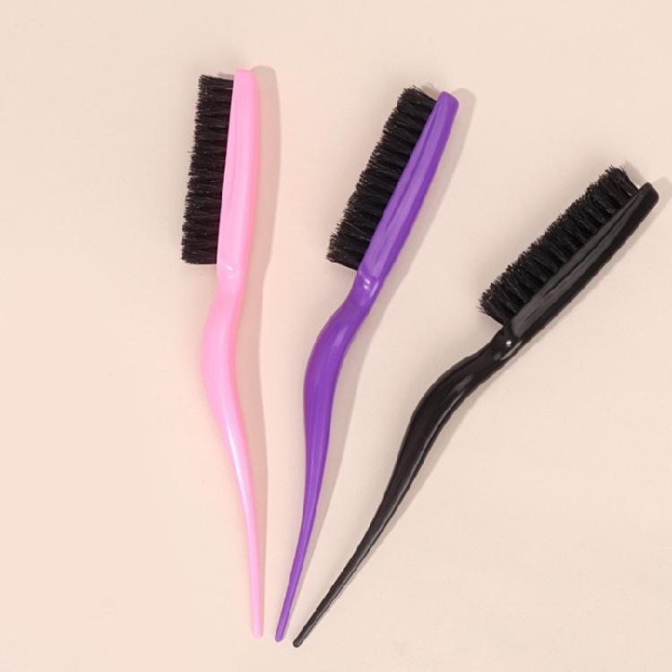 Boar Bristle Brush Comb Hair Teasing Brush for Women Men Salon Boar Bristle Comb