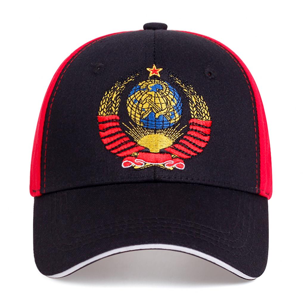 Unisex Russian National Emblem Embroidery Baseball Caps Outdoor Adjustable Spring and Autumn Casual Sunscreen Hat
