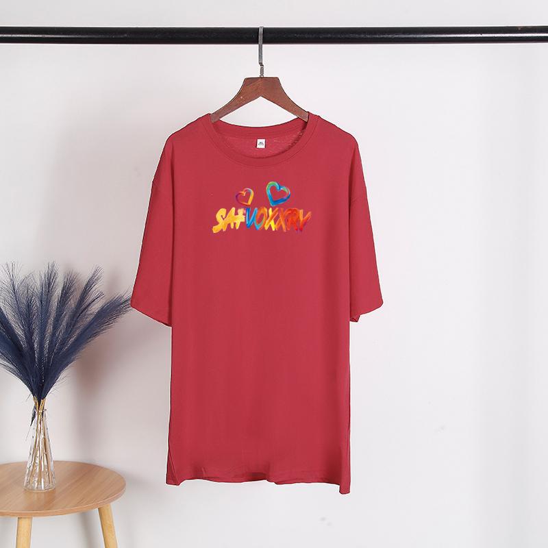 TWINFLAMES Fashion Tshirt Women's Clothing Letter Graphic Tees Shirt Femme T-Shirt Tops Y2k Tops