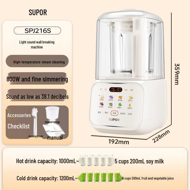 

SUPOR 1.2L Quiet Multifunction Blender
