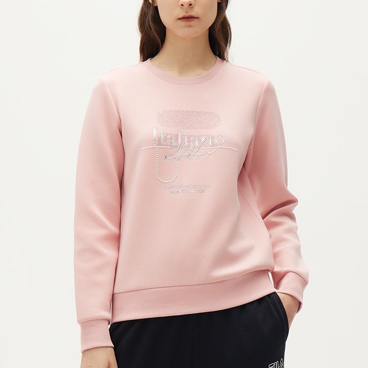 New FILA Sweatshirts Women's Delicate Pink F11W132253F-PK