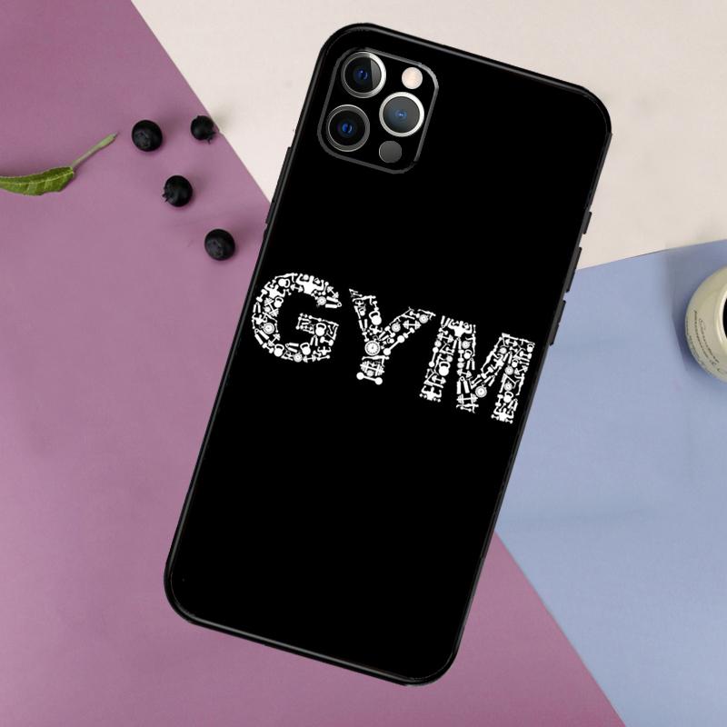 Bodybuilding Gym Fitness Phone Case For iPhone 16 15 14 13 12 11 17 Pro Max 13 Mini 16 Plus 16e 17 Air Bumper Cover