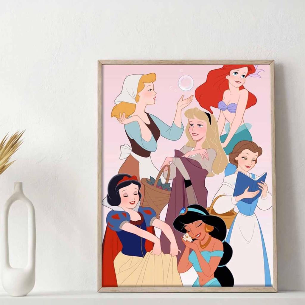 5D Diy Diamond Painting Beautiful Princess Full Drill Rhinestones Mosaic Embroidery Handmade Products Home Decor Gift