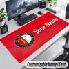 Feyenoord Personalized Large Mouse Pad Custom Name Text Extended Desk Mat Gaming Mousepad