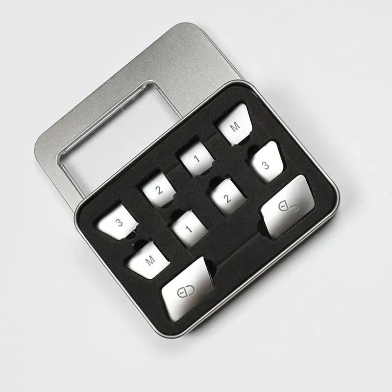 Car Door Seat Switch Panel Lock Unlock Button Cover Decorative Stickers For Mercedes-Benz Old C E Class GLK GLE ML GL CLS
