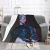 Baldur's Gate 3 Astarion Vampire Character Blanket Soft Warm Flannel Throw Blanket Plush for Bed Living Room Picnic Travel Couch