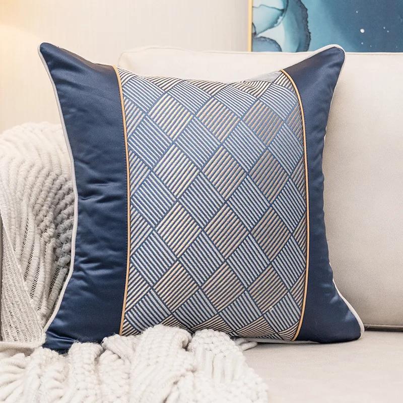 Luxury Sofa Cushion Pillow Nordic Style European Luxury Pillow Model Room Villa Living Room High Grade Pillow Case