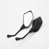 Universal Motorcycle Handlebar Mirrors 1 Pair 8/10mm 22mm Wide Angle Waterproof Fit for E-Bike Scooter Moped