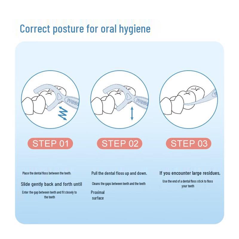 FAWNMUM Youth Individually Wrapped Dental Floss Picks