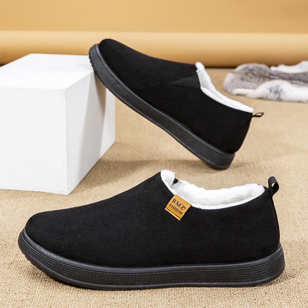 Cotton Shoes Are Comfortable, Warm and Warm, Light and Velvet Cotton Shoes In Winter, Solid Color Simple Snow Shoes