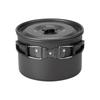 Aluminum Alloy Camping Cook Pots Outdoor Camping Cookware with Lid and Folding Handle Portable Cooking Pots Cookware