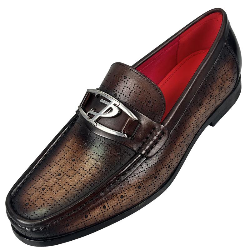 Original Brand New Summer Men Genuine Leather Slip On Formal Loafers Vintage Design Wedding Party Casual Dress Shoes Size 38-46