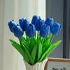 10Pcs Tulip Flowers Artificial Tulip Bouquet PE Foam Fake Flower for Wedding Ceremony Decor Home Garden Bouquet Decoration