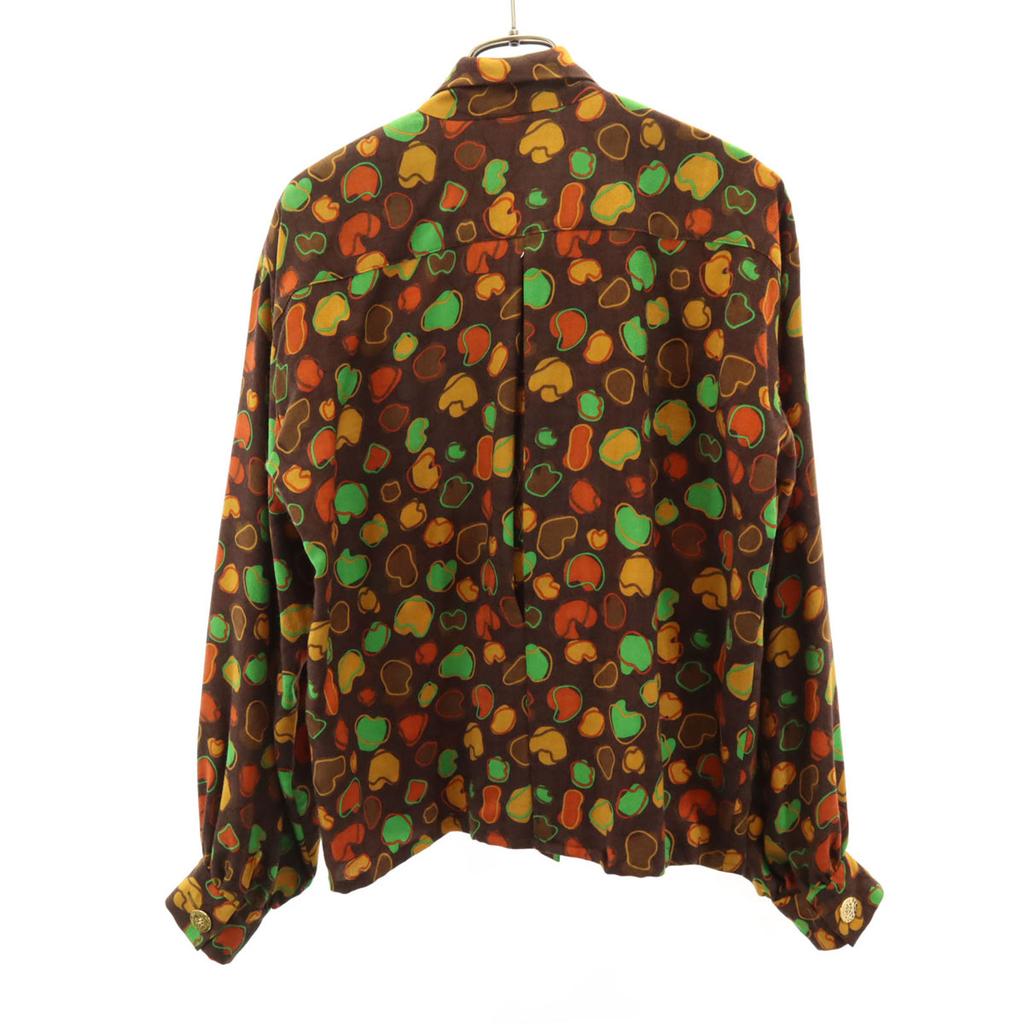 GIVENCHY 90s Silk Blend Old Long sleeve shirt 10 Brown Women Used