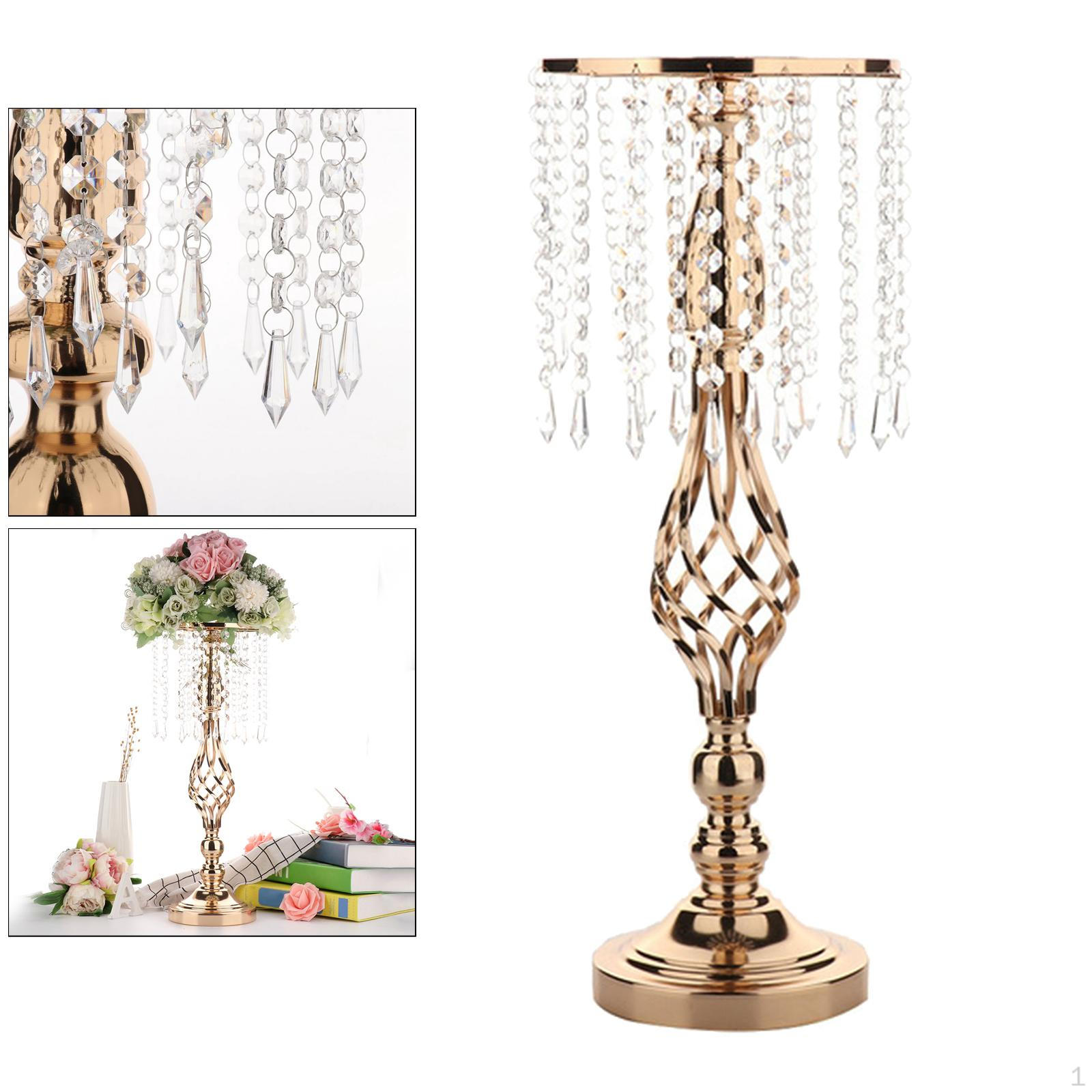 

52cm Wedding Candlestick Centerpiece Flower Stand Home Decoration for 52cm Golden A