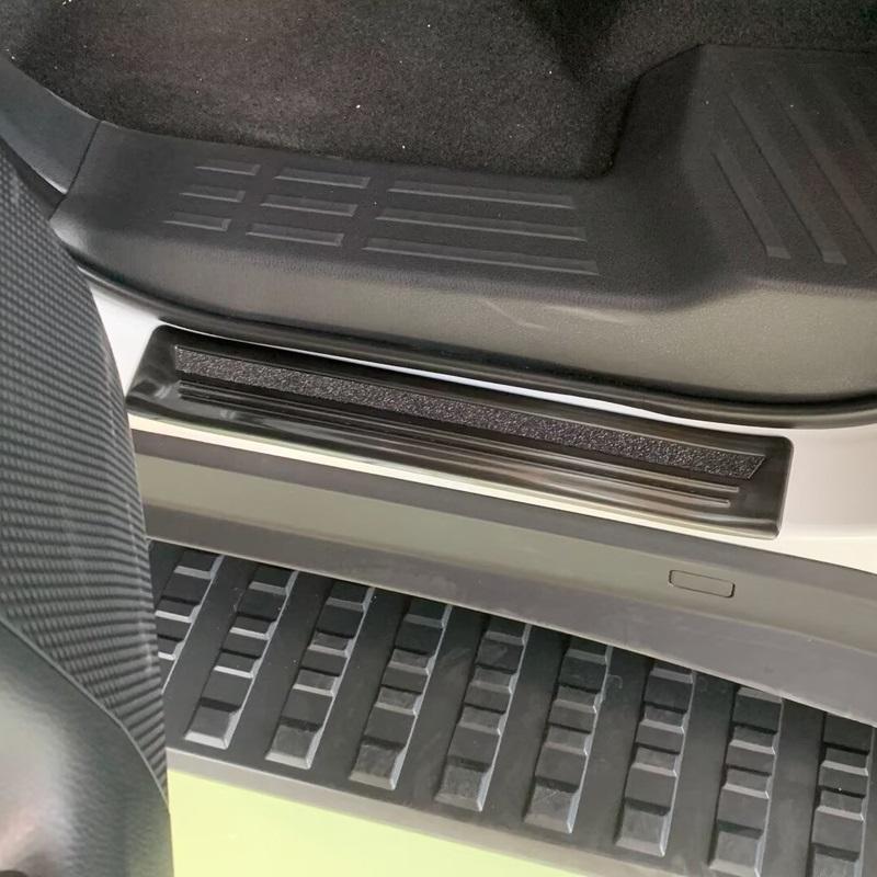 Stainless Steel Car Door Sill Scuff Plate Guard Protector Cover Trim For Toyota Land Cruiser 250 LC250 2024 Accessories 4pcs